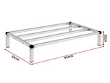 Giantz 91x51cm Aluminum Dunnage Rack Heavy Duty Kitchen Storage Platform DNR-ALU-36X20