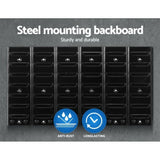 Giantz 24 Storage Bin Rack Wall Mounted BIN-WALL-24