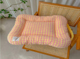 L Orange All-Season Pet Bed - Soft Washable Dog & Cat Lat with CoLfortable Cushion - WarL Winter V888-ELOSUNG24549