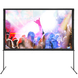VEVOR Projector Screen with Stand, 100 inch 16:9 4K 1080 HD Outdoor Movie Screen with Stand, V952-TYPM20ZJSPJ1L6YJBV0