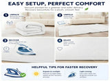 CARLA HOME Baby Play Mat 150x200cm, Thick Foam Crawling Mat, Infants, White V178-36554