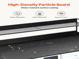 Washer Dryer Countertop with Shelf 54"x27" Wooden Washer Dryer Cover Black V952-XYTM54INCHHSDRLVGV0