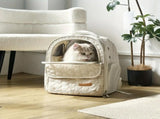 Heart Quilted Cat Backpack, Spacious & Breathable, Must-Have for Travel V1385-CWSJB-WU-905-003
