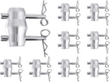 8 Pack Double Ended Conical Coupler with Clips Pin Truss Clamp DJ Stage Lighting Truss Pipe V1258-DP02-C-2867
