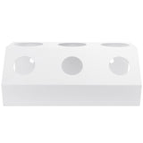 Soda Bottle Drainer Tabletop 3 Holes Bottles Draining Rack with Pad for Kitchen Dining RoomWhite V1294-YM0718-3118200243611