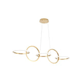 BAMDECOR A180 Nordic Golden Circles Kitchen Dining Table Pendant Light Minimalist Modern Lighting V255-BAM-A180-GOLD-1.2M