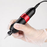 92PCS Upgrade Complete Tattoo Kit rotary tattoo pen 8Inks 40Needle Practice Skin V201-HLWS008-BLACK+HLWS008-BLACK-PEDAL