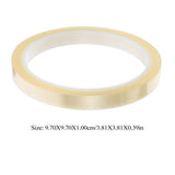 15Pcs Convenient Heat Resistant Tape for Electronic Components and Sealing Machines Light Yellow V1192-AZ-W-22409