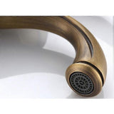 Bathroom Sink Faucet Nostalgia Brushed Brass Bathroom Faucet V1263-JX-3165