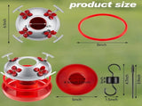 4X Hummingbird Feeder Bottom Base Replacement Parts Set Plastic Outdoors Hummingbird Feeder Bottom V1369-AZ3-W-11501