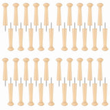 40pcs Wooden Shaker Peg Wood -on Shaker Pegs Unfinished Wood Shaker Racks for Hanging Clothes Hats V1366-AZ2-W-15716
