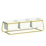 Ceramic Plant Pot with Metal Stand, Stylish Indoor Planter Holder for Home and Office Decoration, 1 V1370-AZ4-11630