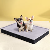 i.Pet Pet Bed Dog Cat Extra Large Calming Soft Sofa Foam Cushion Washable Cover Grey PET-BED-FLAT-XL120-GR