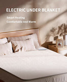 Heated Blanket Electric Throw,4 Heat Settings & 8H Auto Shut-Off Double Helix Fast Heating Electric V1107-742-24111-WHT1