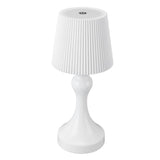 LED Cordless Table Lamp Iron Plastic Pleated Touch Control Stepless Dimmable USB Rechargeable V1294-YM0901-3119240085012