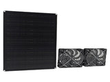 Solar Powered Dual Kit 75W 3000 to 4000RPM IPX7 Waterproofing Solar Exhaust Cooling Ventilation V1294-YM0901-3113250069311