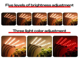 3 Heads LED Grow Lights for Indoor Plants Full Spectrum 3 Light Modes 5 Brightness 3 Timing with V1294-YM0901-H48543EU-2