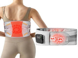 Grey And Orange Wireless Heated Waist Massager with Lumbar Support Smart Back Pain Relief Device V888-ELOSUNG13447
