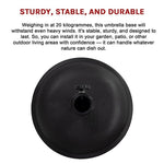 20kg Patio Sun Umbrella Base Durable Parasol Garden Stand Cement Round V63-836401