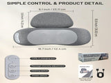 Neck Massager Pillow with Heat, Rechargeable Neck Massage Pillow, 2-Speed Vibration, Ergonomic V1107-CS-MEUDZ19