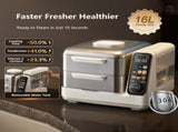 Hoper Layer Electric Food Steamer 16L Large Capacity 10 Second Start 24H Timer Independent Water V940-HG180-01