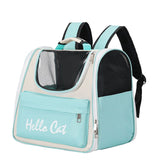 Pet Carrier Backpack Breathable Large ty Cat Travel Bag Green V1263-JX-7833-2
