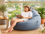Artiss Outdoor Bean Bag Chair Cover Splash-Proof Beanbag Sofacover for Adults Teens Kids BD-COVER-CH-S-GR