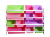 Levede 12Bins Kids Toy Box Bookshelf TB1004-WH