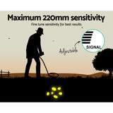 Metal Detector 220MM Deep Sensitive Waterproof Pinpointer Treasure Hunter MDETECTOR-C-2007-GC1037