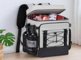 25L Insulated Cooler Backpack Freshness Preservation Backpack - Grey V1308-DSZKI-203-2