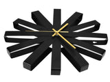 Living Room Clock Stainless Steel Silent Movement Creativity Wall Clock Modern DecorBlack V1294-YM0523-3115210218411