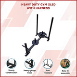 Heavy Duty Gym Sled with Harness V63-782675