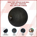 15kg Tyre Thread Slam Ball Dead Ball Medicine Ball for Gym Fitness V63-821811