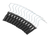 12pcs 4 Inch Paint Roller Handle Reusable Steel Plastic Grip Paint Roller Frame for Wall Painting V1294-YM0901-3114250041811