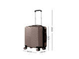 Slimbridge 20" Carry On Travel Luggage Coffee 20 inch LG1004-CF_NZ