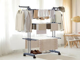 CARLA HOME Folding Drying Rack with Wheels and Adjustable Side Wings for Laundry Rack and V178-36216