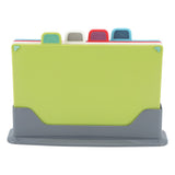 Plastic Cutting Board 4 Colors Rubber Flexible Coded Cutting Board with Storage Stand V1294-YM0901-3118230140111