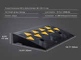 Rubber Curb Ramp 2 Pack, 11 cm Rise Height Heavy-Duty 15 tons Load Capacity Threshold Ramps, V952-SJDLYPDGB2197XYY7V0