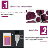 Weighted Blankets,Soft Flannel Electric Heated Winter Blanket Blanket Electric Heated Soft V1369-AZ3-W-17761