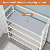 Shoe Rack Storage Cabinet Coat Hat Stand Metal Shelves 12 Pairs White 60CM V201-QHGMMOREONE027