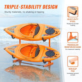 Freestanding Kayak Storage Rack, Kayak Stand for 2 Kayak Canoe Paddleboard, Heavy-duty Steel Kayak V952-DLS2G0000000ADO3DV0