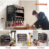 Power Tool Rack Organizer - Wall Mount Drill Holder, 4 Layers V178-66956