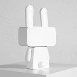 Resin Big Eyes Rabbits Sculptures,Cartoon Rabbit Statue Modern Art Home Decoration, Home, Office, V1366-AZ2-W-04490