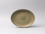 Plate High Rim 22cm Washed Fern V637-C0074
