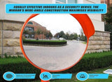 60cm Round Convex Mirror Blind Spot Safety Traffic Driveway Shop Wide Angle V63-824421