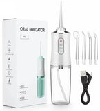 Portable Water Flosser Dental Irrigator, White, Compatible with Oral-B V1237-ZY-506-0042