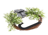 Creative Front Door Wreath with Bow 26 Letter Garden Outdoor Decorative Wreath V1294-YM0512-230329HR68-10