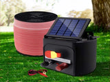 Giantz Fence Energiser 5KM Solar Powered Electric 1200M Poly Tape SFC-FIK-TAPE-1200M-5KM
