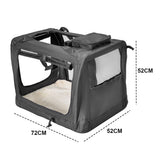 Foldable Dog Carrier Large Pet Travel Bag Portable and Breathable Car Travel Transport Kennel V985-DOGCARRIER
