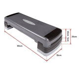 Adjustable Aerobic Step Platform Gym Fitness Exercise Stepper for Home Workouts V63-770415
